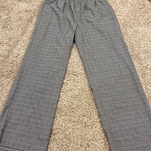 Gray Plaid Pants